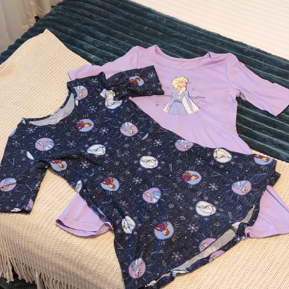 Disney Frozen Kids Dresses - Purple and Blue Size S Or 6